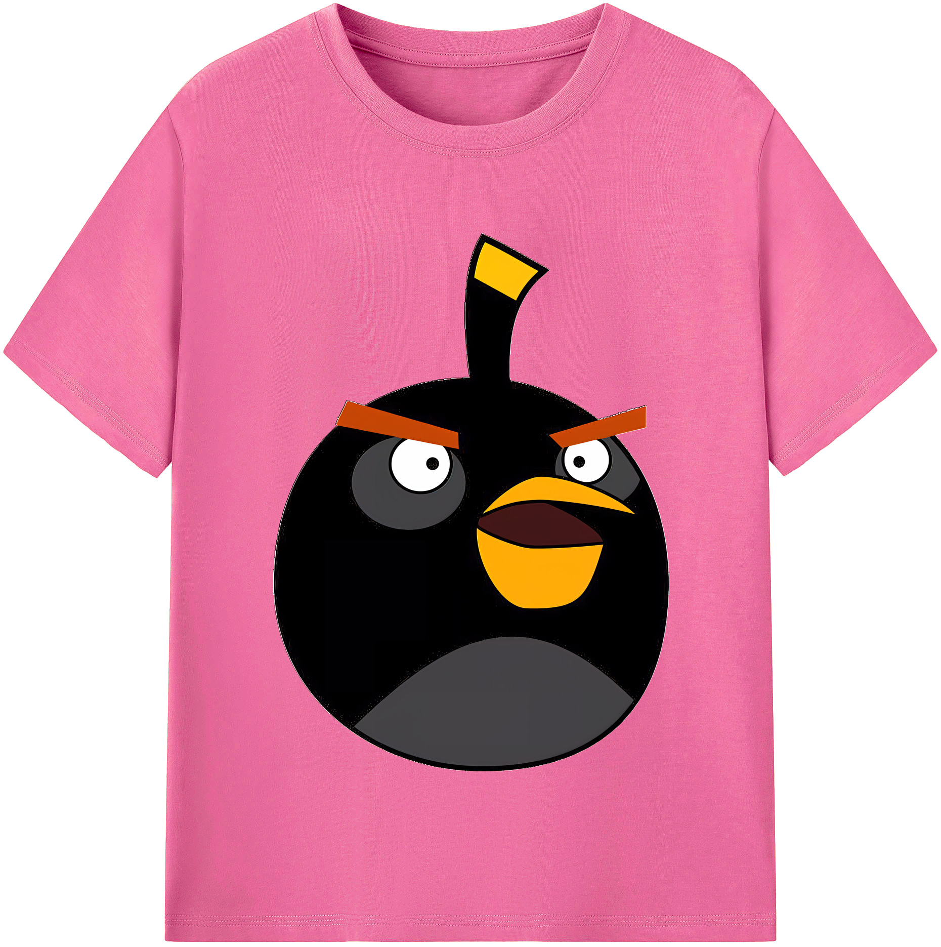 （画像用） Angry Birds アングリーバード レディースカジュアルプリントTシャツ（綿100％）